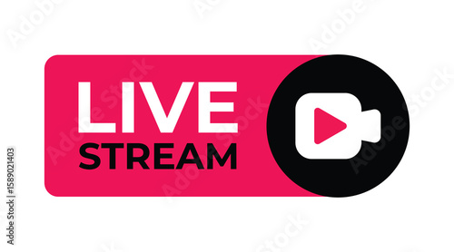 Modern Live Stream Video Icon
