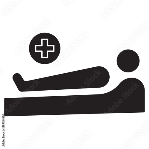 Patient icon, Patient-Centered Care Compassion at Every Step, Empowering Patients Through Better Healthcare, vector