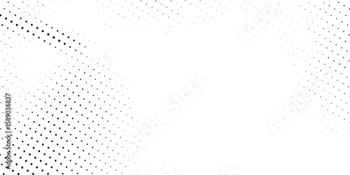 Halftone faded gradient texture. Grunge halftone grit background. White and black sand noise wallpaper. Retro pixilated vector backdrop