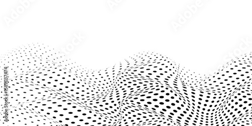 Halftone faded gradient texture. Grunge halftone grit background. White and black sand noise wallpaper. Retro pixilated vector backdrop