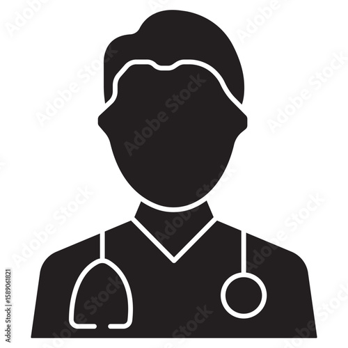 Doctor icon, Expert Medical Support When You Need It Most, Trusted Care Your Health, Your Doctor, vector