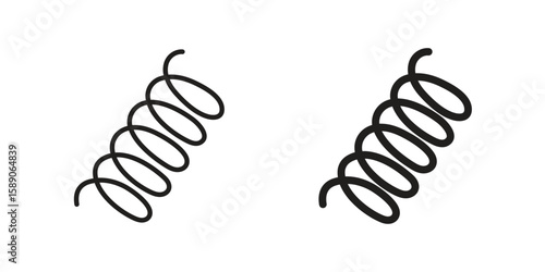 Wire coil icon for web designs. editable pictogram.