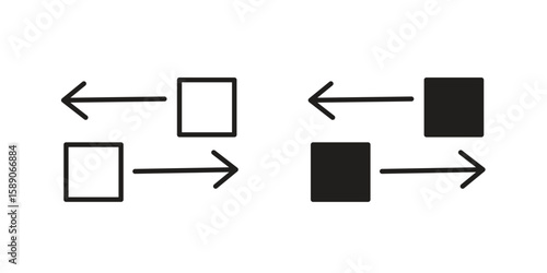 Transfer icon for web designs. editable pictogram.