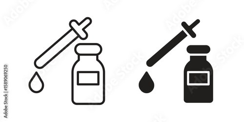 Serum icon for web designs. editable pictogram.