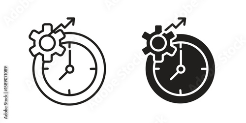 Productivity icon for web designs. editable pictogram.
