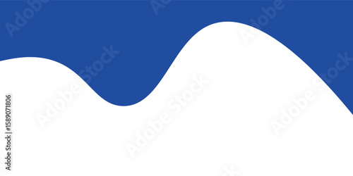 Abstract Blue Wave Shape on a White Background Design vector illustrator eps10