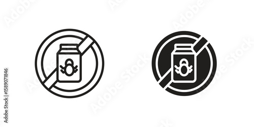 Pesticide icon for web designs. editable pictogram.