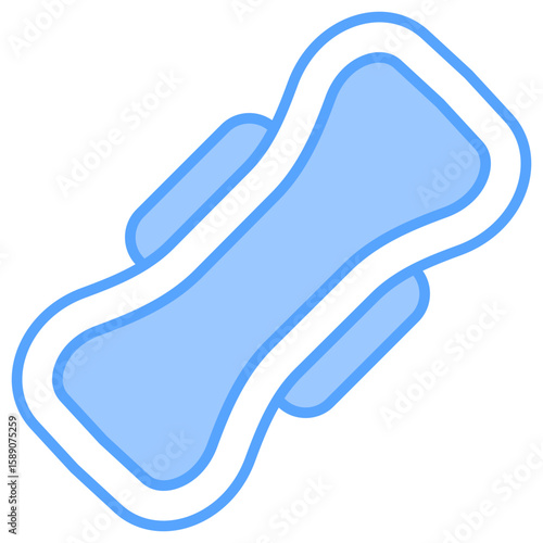 Sanitary Pad Blue Icon