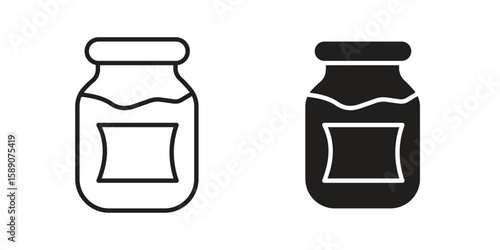 Jar icon for web designs. editable pictogram.
