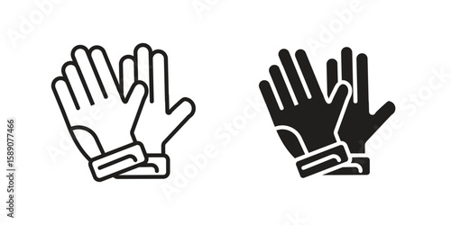 Gloves icon for web designs. editable pictogram.