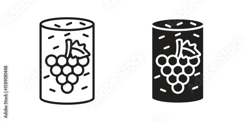 Cork wine icon for web designs. editable pictogram.