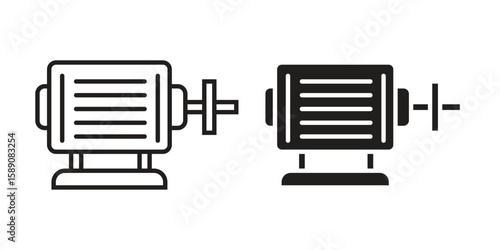 Car alternator icon for web designs. editable pictogram.
