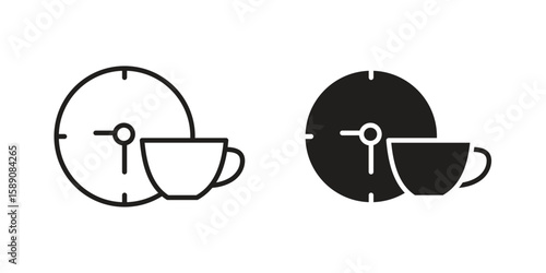 Break icon for web designs. editable pictogram.