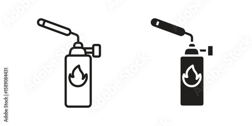 Blowtorch icon for web designs. editable pictogram.