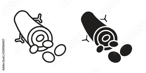 Blood vessel icon for web designs. editable pictogram.