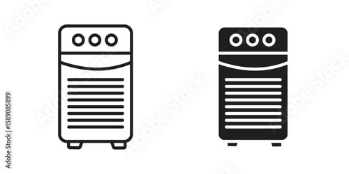Air purifier icon for web designs. editable pictogram.