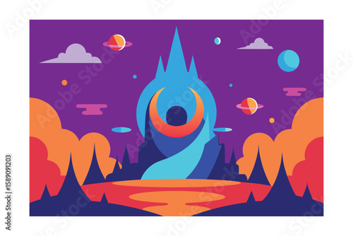 Vector Background Illustration Vector Fantasy Abstract