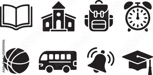 Global Communication and Travel Icon Set

