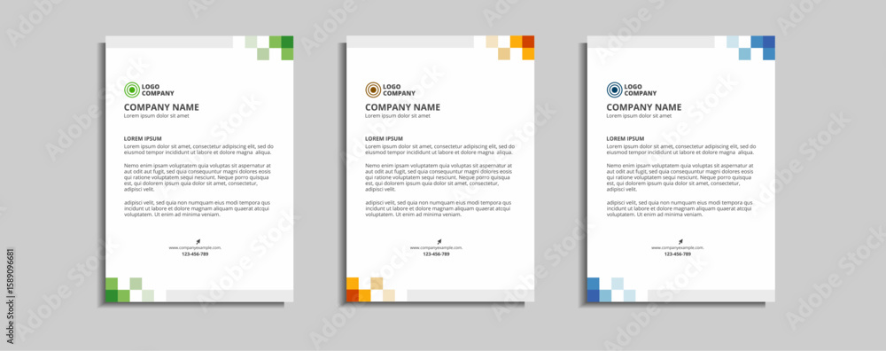 Fototapeta premium modern corporate letterhead template design