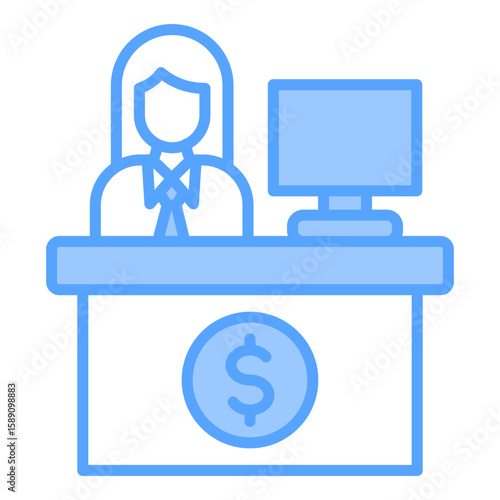 Teller Blue Icon