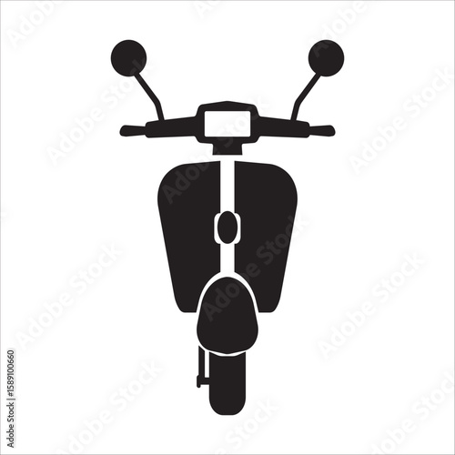 scooter icon in flat style