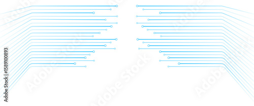 Vector digital technology lines graphic abstract design 