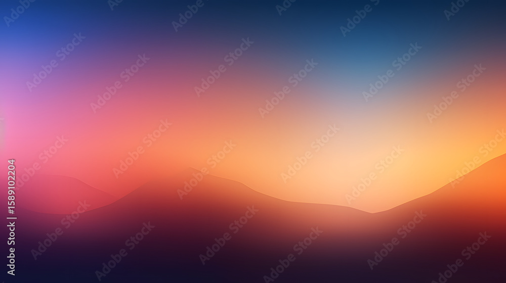Obraz premium Muted Sunset Hills