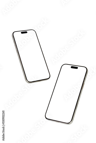 Mockup smartphone Transparent PNG Image , Mock up isolate screen phone for Infographic web site design app advertise  Mobile phone app user experience UX or app UX