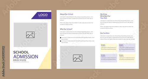 School admission social media post and brochure design. back to school banner design set. Back to school admission promotion banner. school admission template for social media ad.