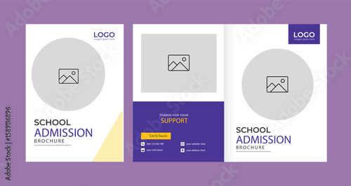 Study ‍admission abroad brochure design banner design. higher education social media post banner design set. school admission promotion banner. school admission template for social media ad.