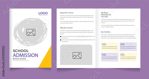 Study ‍admission abroad brochure design banner design. higher education social media post banner design set. school admission promotion banner. school admission template for social media ad.