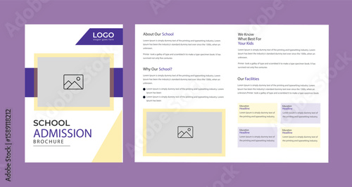 Study ‍admission abroad brochure design banner design. higher education social media post banner design set. school admission promotion banner. school admission template for social media ad.