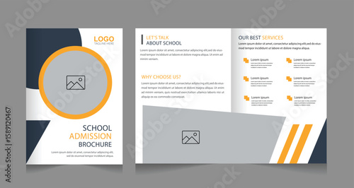 Study ‍admission abroad brochure design banner design. higher education social media post banner design set. school admission promotion banner. school admission template for social media ad.