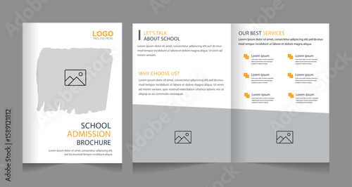 Study ‍admission abroad brochure design banner design. higher education social media post banner design set. school admission promotion banner. school admission template for social media ad.