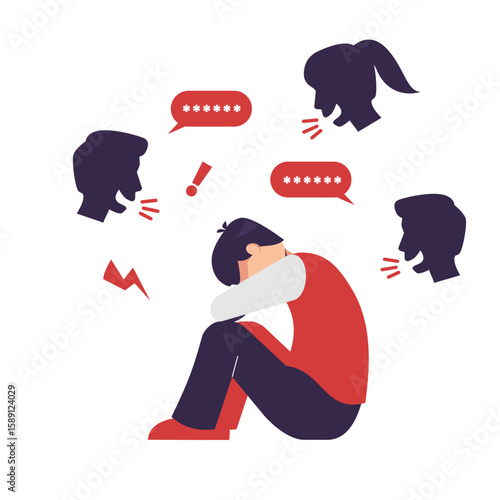 Social pressure and manipulation from people around cause stress and psychological discomfort. Problem of bullying and manipulation in society