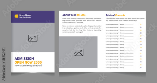 Study ‍admission abroad brochure design banner design. higher education social media post banner design set. school admission promotion banner. school admission template for social media ad.