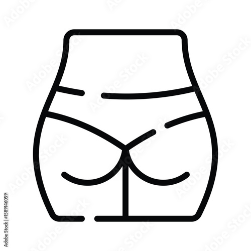 Grab this outline icon of human hips joints