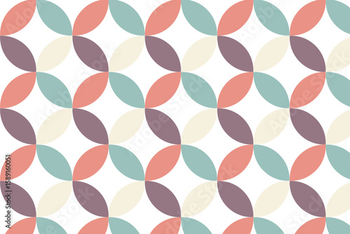 floral shapes leaf shape repeatative colorful pattern background vector design