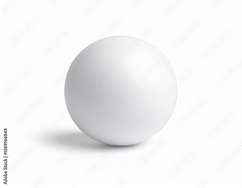 Smooth surface ball mock up isolated on white background, copy space Smooth surface ball mock up isolated on white background, copy space