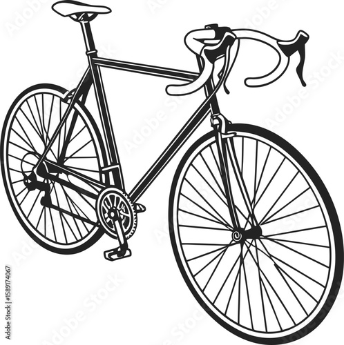 cycle silhouette illustration 