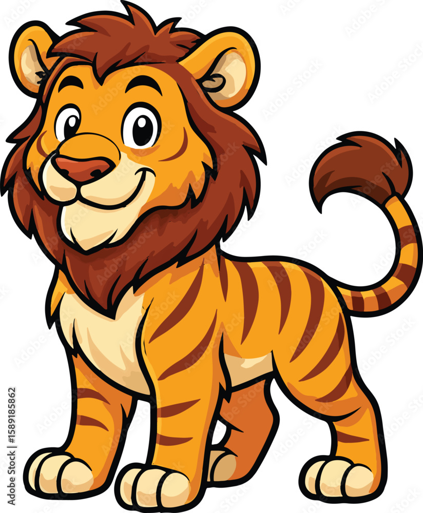 Obraz premium Tiglon with a proud and curious personality