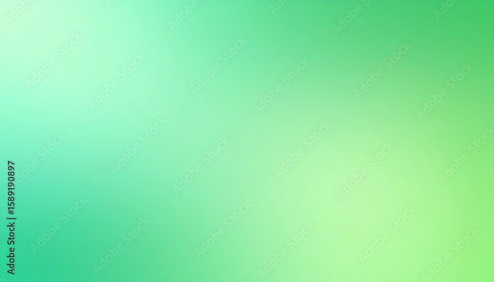 Obraz premium Dreamy Soft Green Gradient Background with Minimal Noise and Smooth Color Transition
