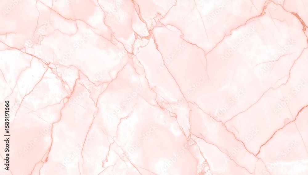 Fototapeta premium Dusty Rose Marble Texture with Rose Gold Veins creating a Luxurious Background