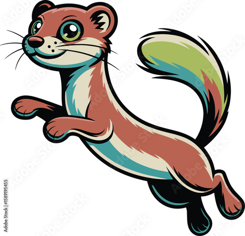 Weasels are mischievous and energetic animals