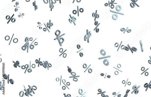 3d Sales icons floating in ...