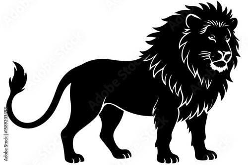 lVector art of silhouette of ion 