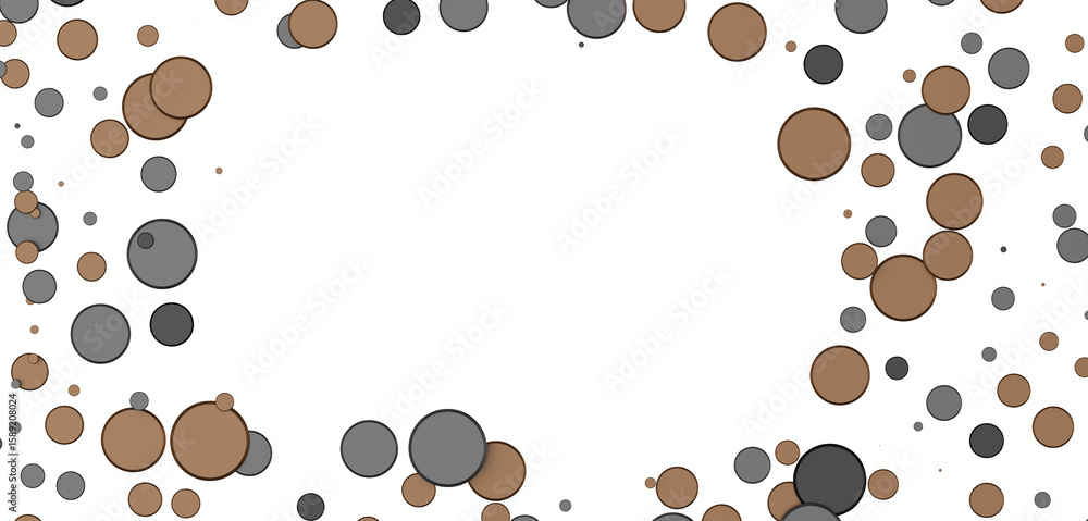 Obraz premium silver confetti explosion festive background