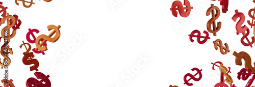 US Dollar sign symbols 3d c...