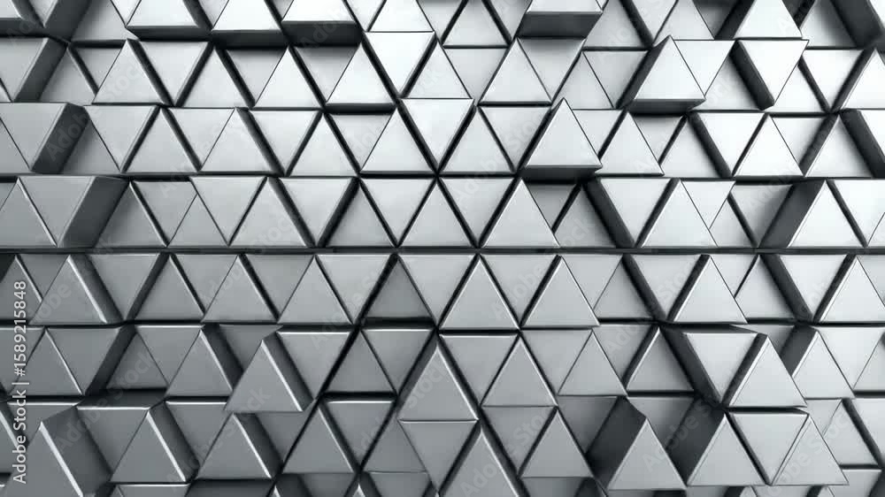 Abstract background with metal triangles, geometric design Abstract background with metal triangles, geometric design