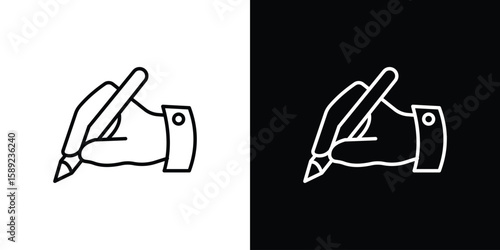 Write icon website stock illustration. stroke symbols